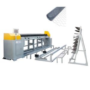 Galvanized W2000mm Hexagonal Wire Mesh Machine For Rabbit Netting