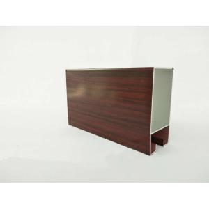 T5 / T6 Wood Finish Aluminium Profiles For Transportation Square Shape