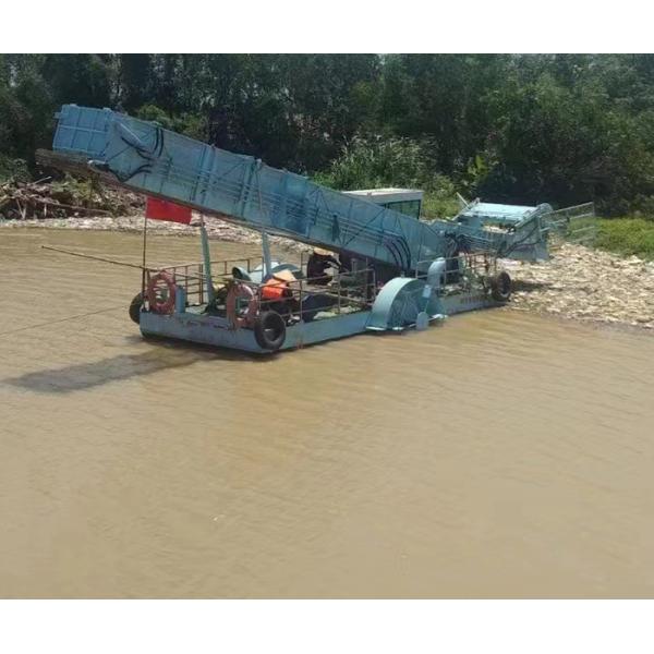 2 Section Aquatic Plant Harvester With 1.2M Harvesting Depth For River Waterweed Harvesting