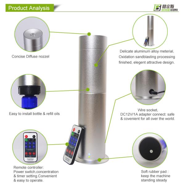 Buy Hotel Electric Perfume Diffuser Fragrance System , Room Scent Machine 12V Power at wholesale prices