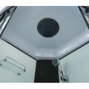 Modern Shower Pods Cabins With Printing Glass And Black Frame