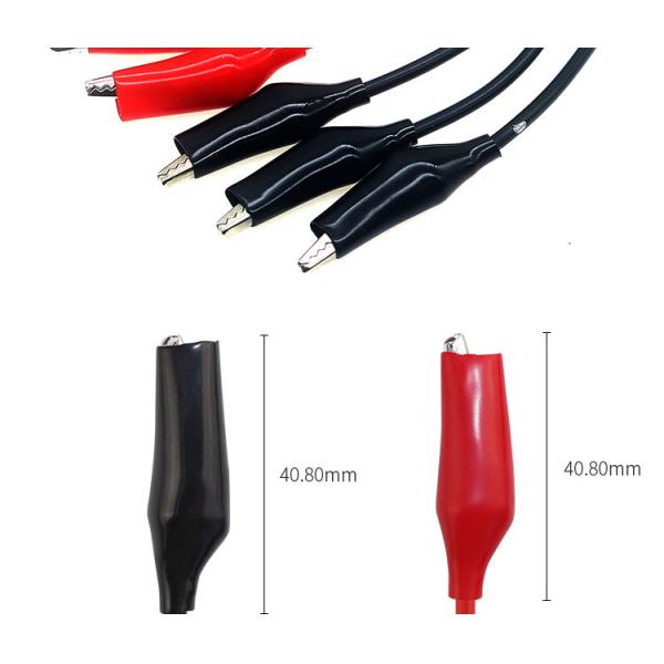 12V Red Black Alligator Clips Battery Cable