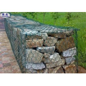Custom Hexagonal Gabion Wall Cages / Wire Mesh Rock Retaining Wall