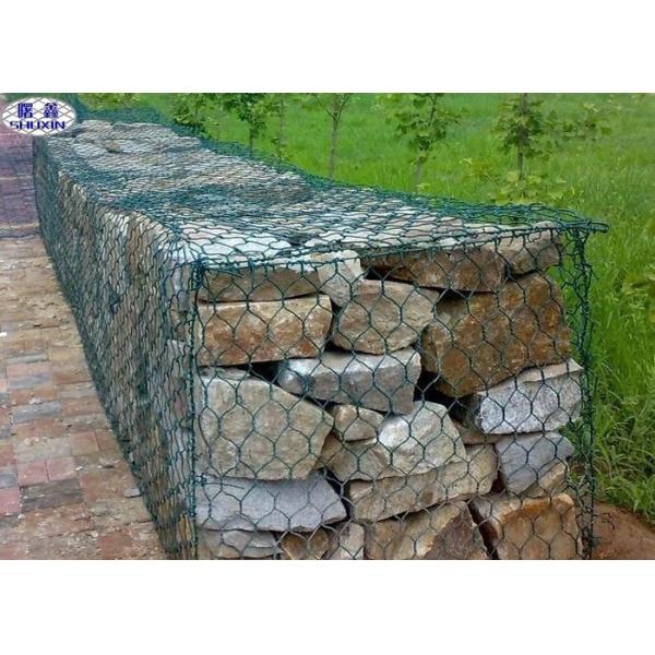 Buy Custom Hexagonal Gabion Wall Cages / Wire Mesh Rock Retaining Wall at wholesale prices