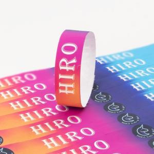 China Custom Water Resistant Tyvek Paper Bracelets with Sequential Numbering on sale