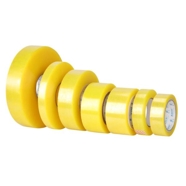 Self Adhesive Clear Yellow Electrical Tape For Express Packing 40m