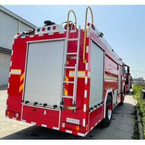 Howo Foam Fire Department Rescue Trucks 228kw With Double Cabin