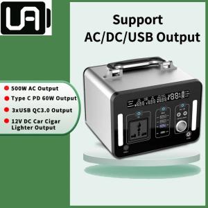 500Wh Portable Rechargeable Solar Generator Pure Sine Wave Power Solar Generator