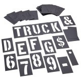 Custom Printing PVC Stencil Number and Letter Rectangle Interlocking Plastic