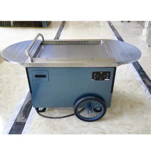 5KW Mobile Teppanyaki Grill 220V/380V for Restaurants 1640x910mm