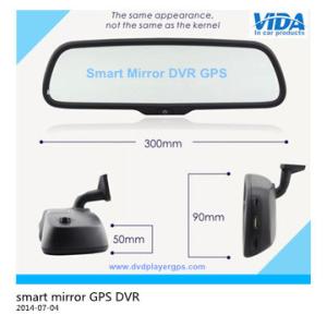 5"HD Capacitive TFT Panel Mirror GPS Navigation Built in DVR Function+Blue Glass