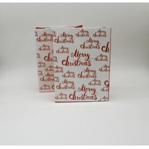 Christmas Recyclable Paper Gift Bag with Drawstring 10x12in