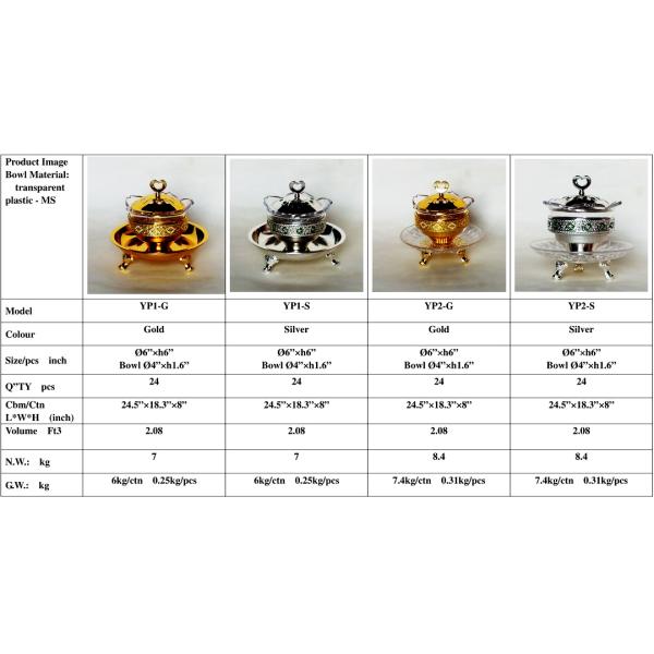 PS plate gold plated bowl(3)