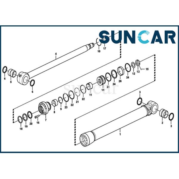 EW210C EW210D SUNCARVO.L.VO 14578593 Bucket Cylinder Repair Seal Kit VOE14578593 Sealing kit
