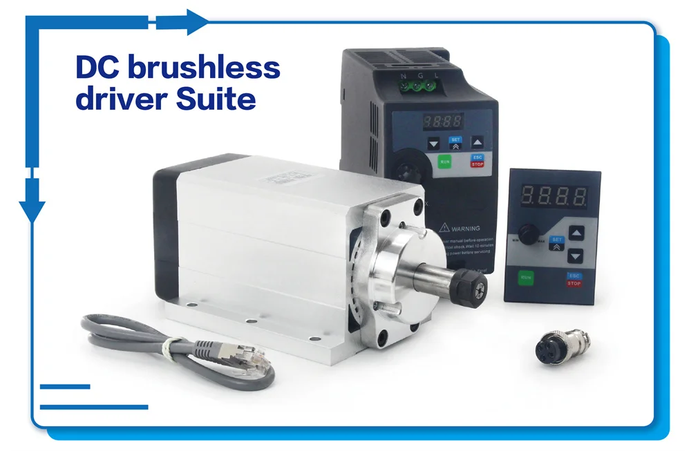 600W ER11 CNC Spindle Motor Kit With DBD600M2 BLDC Brushless Driver