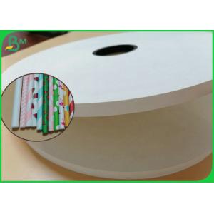 13.5mm 14mm Compostable White Kraft Paper For Cocktail Drinking Straws