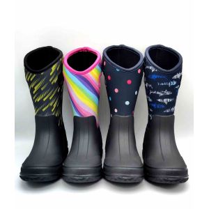 Customized Pvc Womens Tall Rain Boots Comfortable With Fashionable Uppers