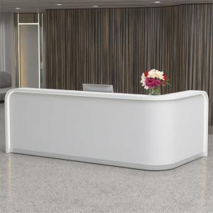 Texture Artificial Stone Countertop Front Desk Company Hotel Reception Desk