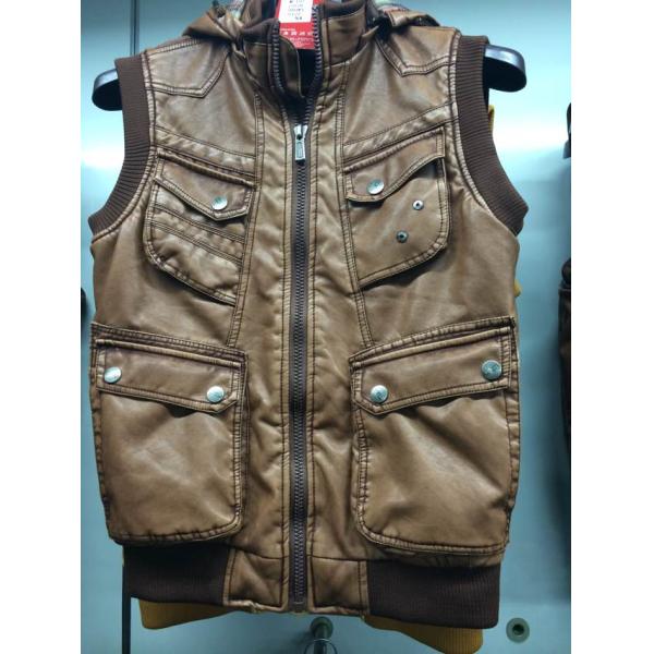 Buy MP-1512  Men's PU vest jacket coat at wholesale prices