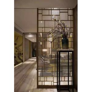 China Golden Laser Cut Stainless Steel Metal Divider Partition With Different