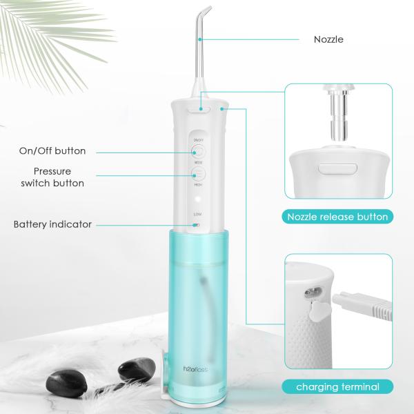 40 - 140PSI Adjustable Mini Rechargeable Water Flosser