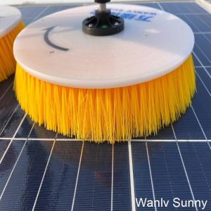 Control Artificial Solar Panel Cleaning Brush with Rotating Bristles and Matched