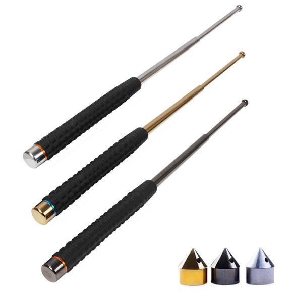 Self-defense telescopic stick Three-section telescopic vehicle self-defense