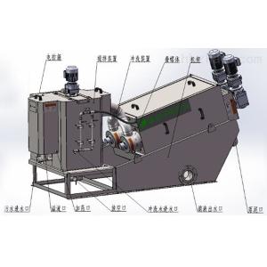 Stacked Screw Sludge Dewatering Equipment Two Motor 200mm