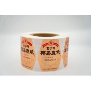 Custom Logo Design Durable Tear-proof Self Adhesive Label Sticker for Beverage