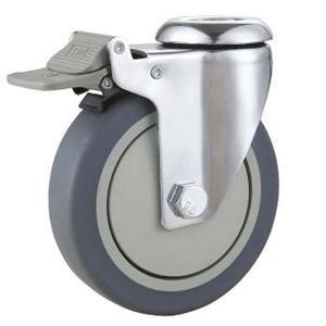 Buy 06-Medical caster Plastic brake caster TPR wheel at wholesale prices