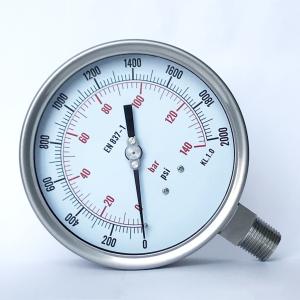 5 Inches 2000 Psi Dual Scale Pressure Gauge