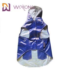True Pocket Velcro Opening Medium Dog Raincoat Customized Double Sided