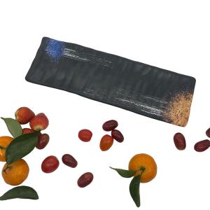 All Season Personalized Melamine Dinner Plates Rectangle Shape Galaxy Series