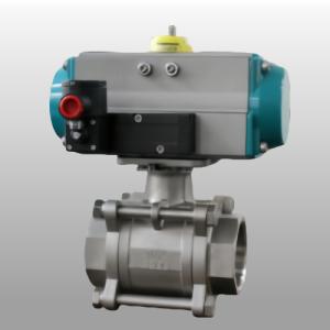 China Aluminum Alloy Pneumatic Ball Valve Rotary Pneumatic Operated Ball Valve on sale