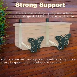 Nonstandard Butterfly Wall Mount Flower Box Holders for Window Boxes Planters