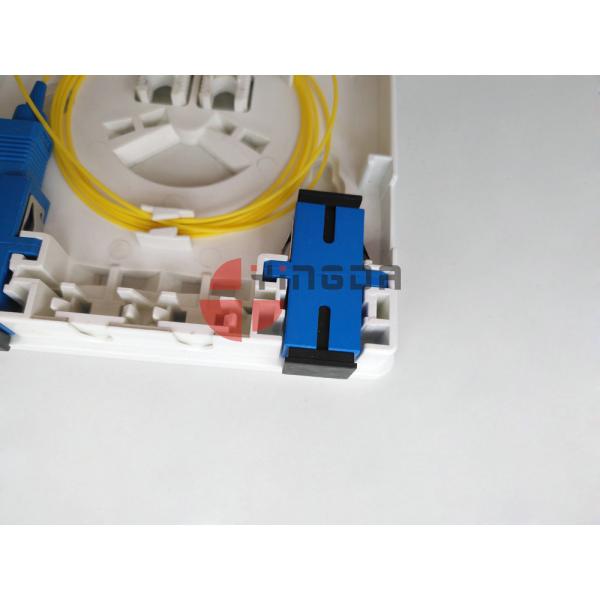 FTTH Socket Panel In Buildings Wall Mounting With Screws Front Cable Exit Outlet