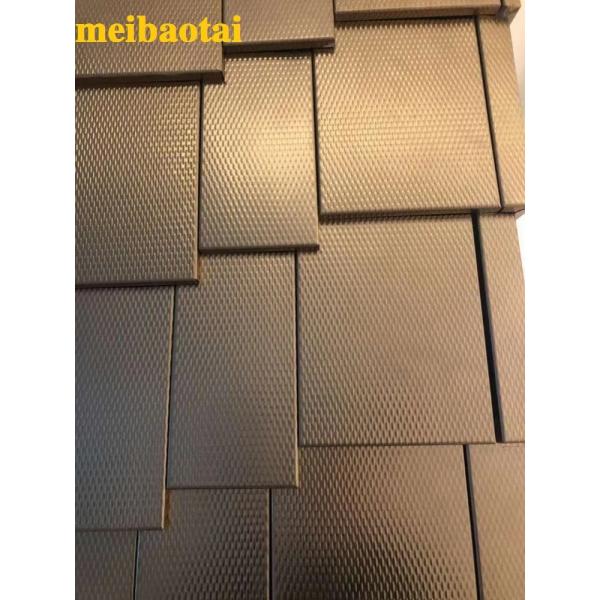 Four Feet Bronze Color Embossed Stainless Steel Sheet Decoration Product