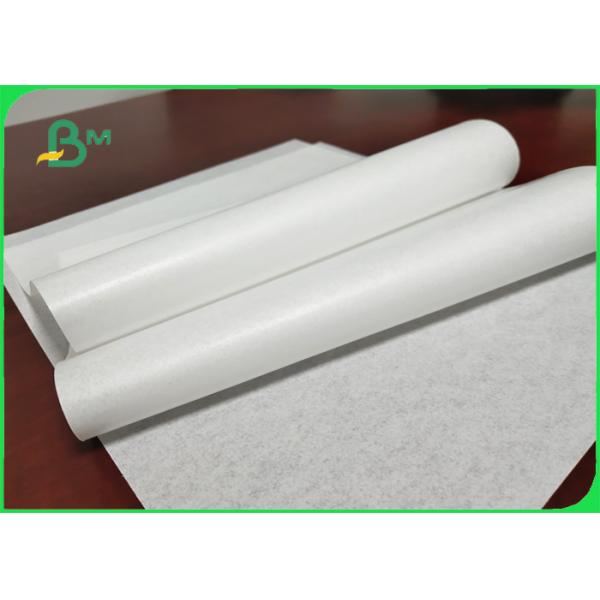 White MG Paper / Kraft Paper Rolls 26g to 50g With Grease Proof Wood Pulp