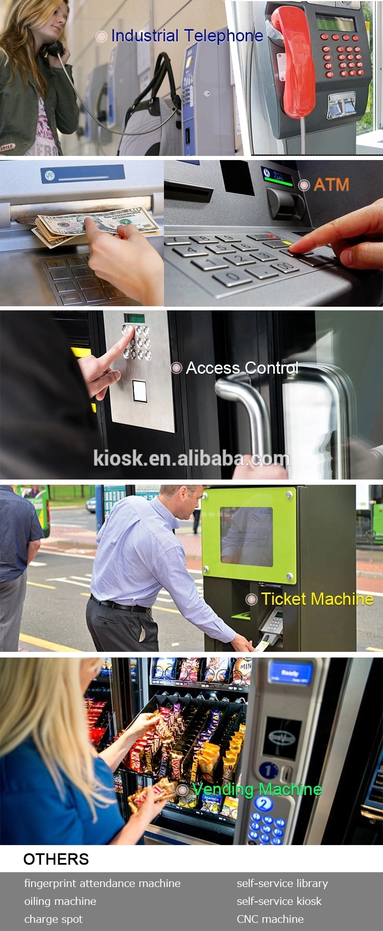 Encrypted Stainless Steel DES 3DES EPP Pin Pad 1.1kg ATM Pin Keypad