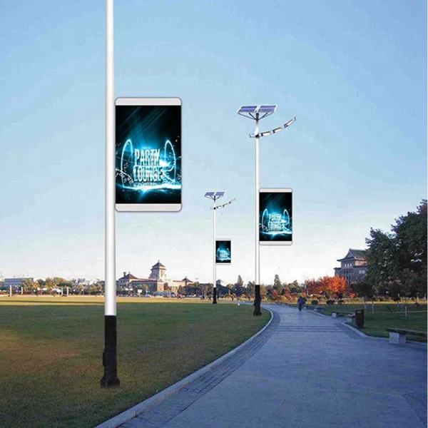 5000CD/SQM Outdoor Street Light Pole Led advertising Display Wifi 3G USB Wireless Control