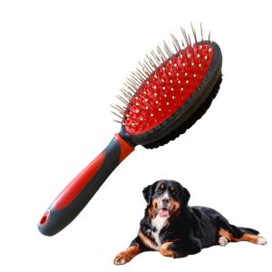 Quality 23.7 X 7cm Double Sided Dog Massage Hair Brush Pin Grooming Brush For Dogs for sale