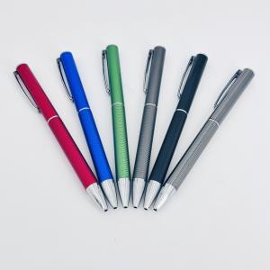 High End Aluminum Twist Ball Pen Colorful Anti-slip Grip Smooth Writing