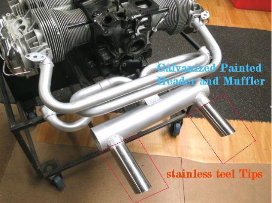 1600cc Engine Capacity Universal Fitment Exhaust Pipe Type for VW Beetle Vintage