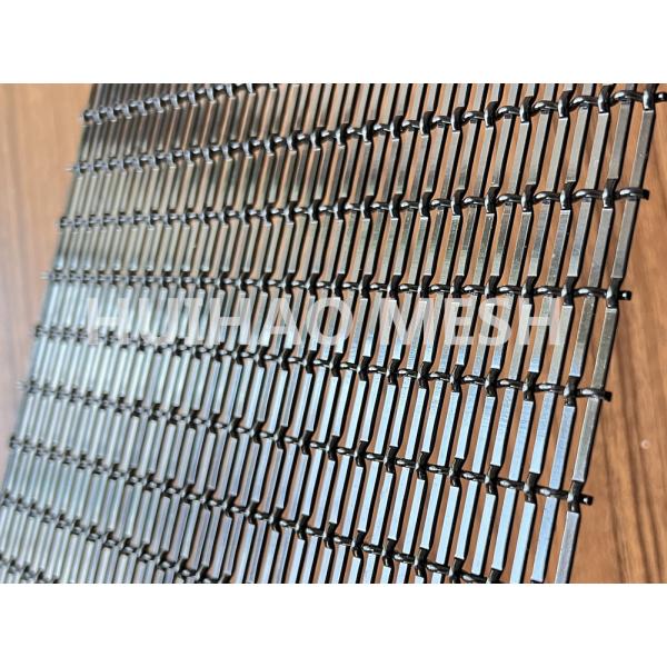 Wall Coverings Design 1.5mm Architectural Woven Wire Mesh Pvdf Black Color Aluminum