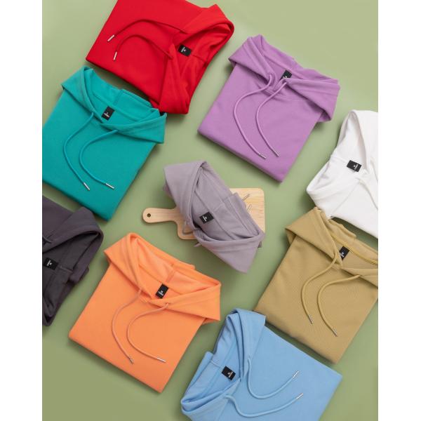 FODARLLOY Fashion Vintage Hoodie OEM Streetwear Essentials Oversize Unisex Pull Coat Men's Hoodies Pullover Red