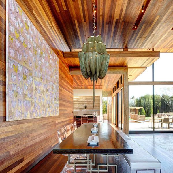 Buy D90XH160 E14 Silver Gold Deco Chandelier Aluminum Chain Tassel Chandelier at wholesale prices