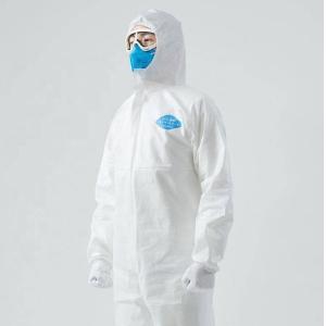 Jumpsuit Structure Medical Protective Coverall Excellent Barrier Performance