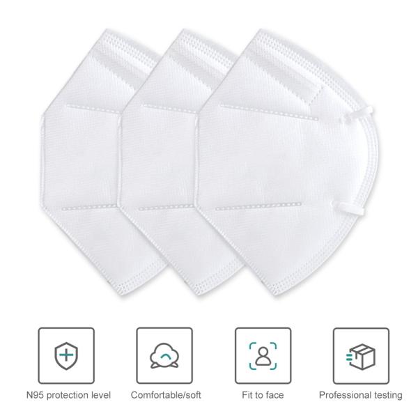 Personal Safety KN95 Face Mask 3 Ply Surgical Medical Respirator Dust Mask