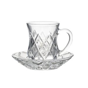 BPA Free Clear 150ml Classic Deluxe Glass Printed Cup