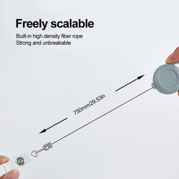 Deyi Badge Reel Outdoor Retractable ID Badge Holder Reels Swivel Alligator Clip